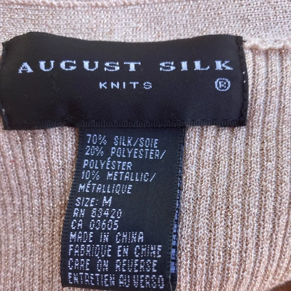 August Silk Knitted‎ Cardigan Sweater - Image 8