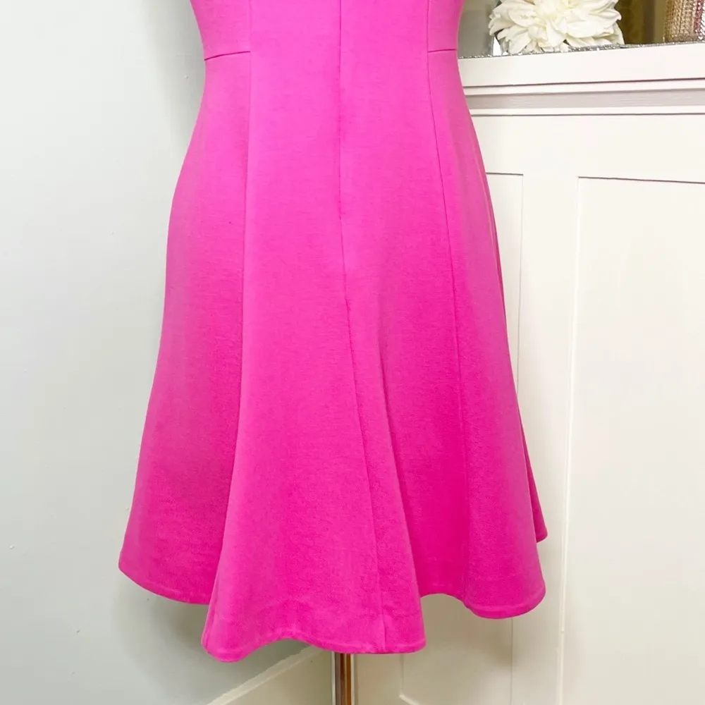 Talbots Pink Fit & Flare Party Dress Sleeveless XS 2 - Image 7