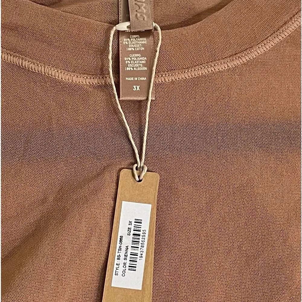 NWT Skims Summer Mesh Sheer Bodysuit in Sienna Size 3XL - Image 4