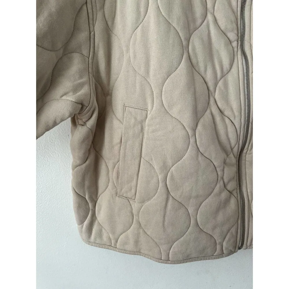 NWT Sanctuary Weekender Toasted Marshmallow Padded Quilted Full Zip Jacket Sz 2X - Image 8