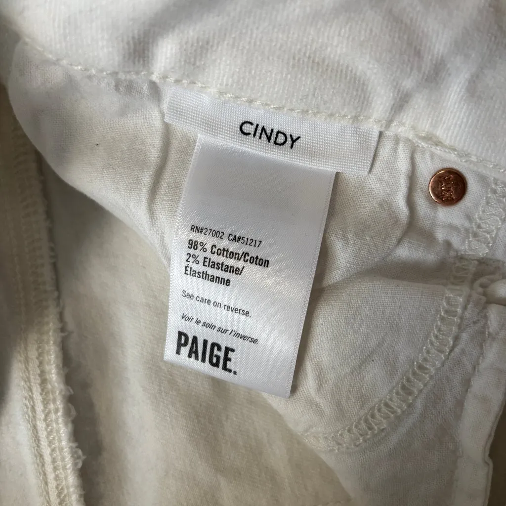 Paige White Cindy Jeans Size - 28 - Image 4