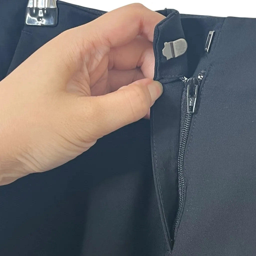 Theory Bedina NB Wool Blend Pants Women’s Size 0 Black Workwear Trousers - Image 9