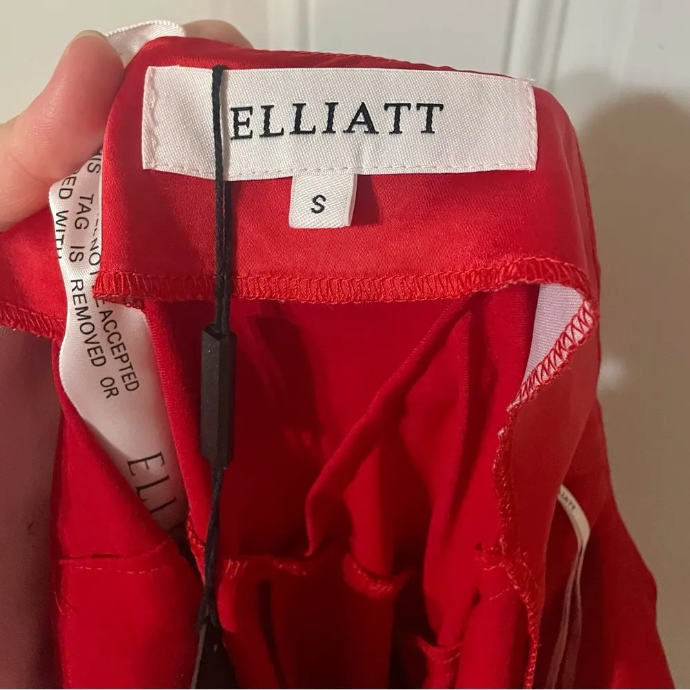 Elliatt x Revolve Jacinda Dress Asymmetrical Adjustable Cowl Neck Red Small - Image 14