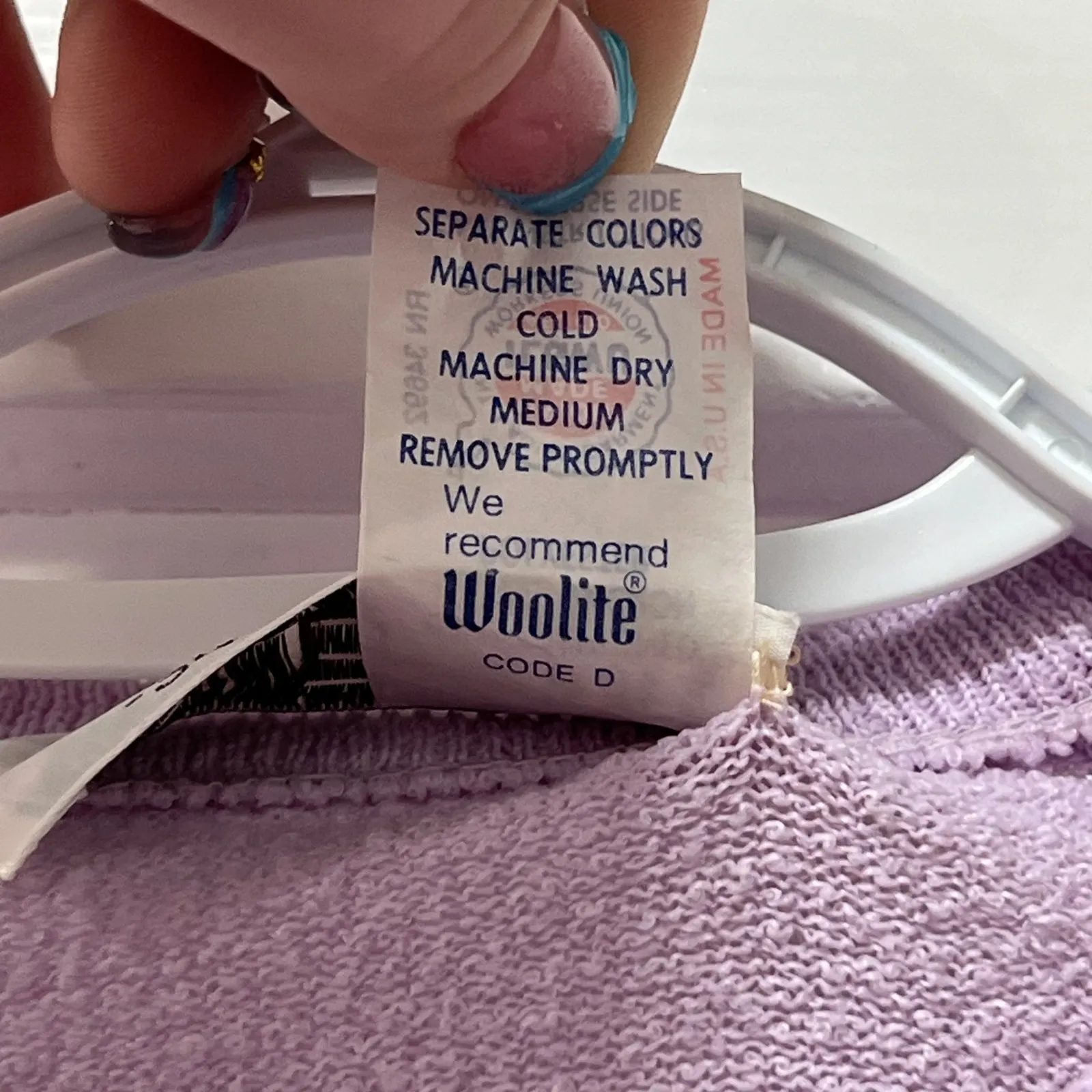 Talbott USA 34 Deadstock Purple Cardigan Sweater Union Vintage Career Knit Size L - Image 11