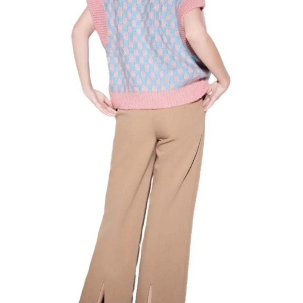 Zara wool alpaca blend checked sweater M - Image 5