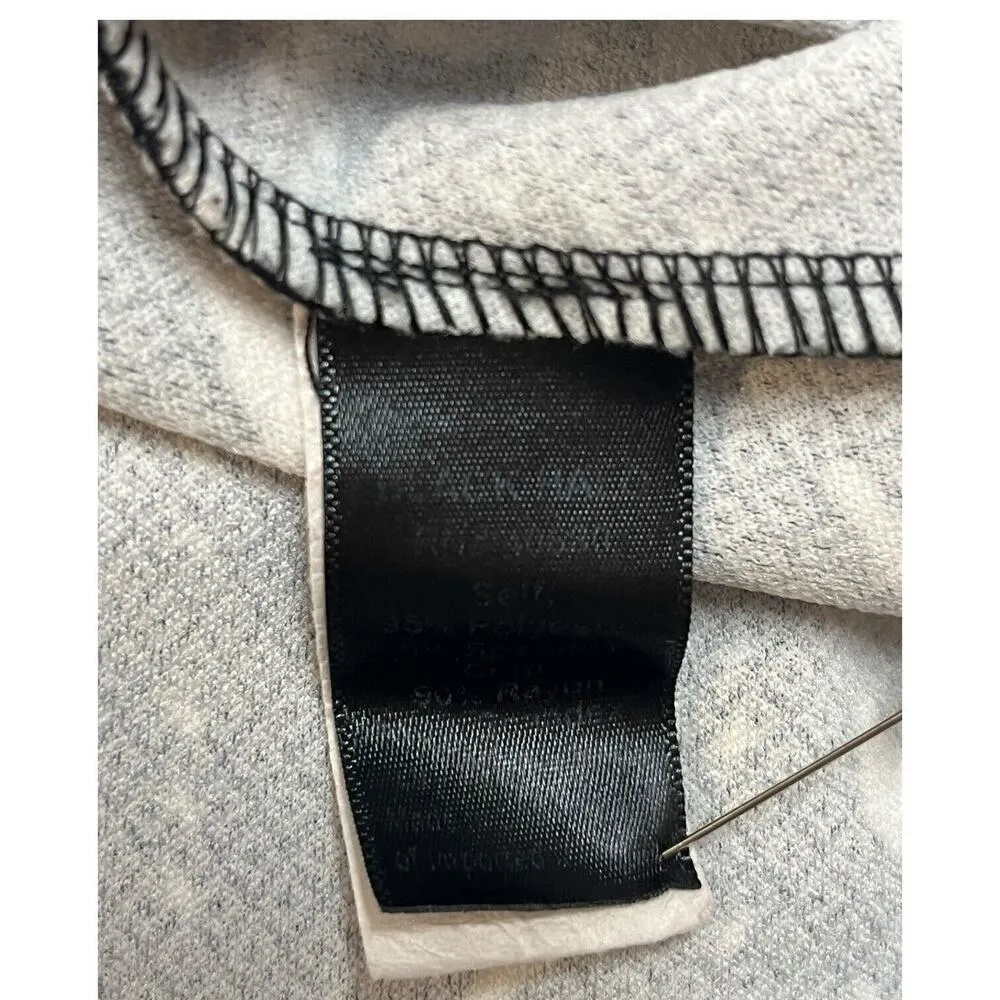 Black Halo Skirt Womens XS Midi Pencil Shirt Geometric Slimming Designer Black - Image 11