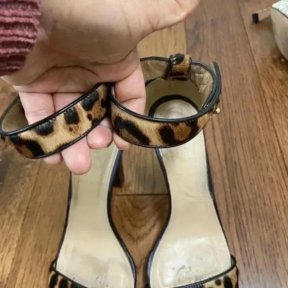 J CREW COLLECTION Lanie Calf-Hair Stacked Heel Shoe 7 - Image 2