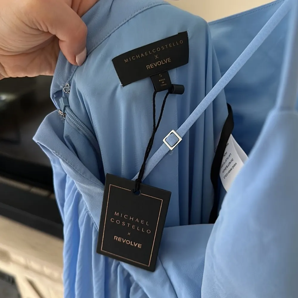 NWT Michael Costello x Revolve Ale Gown in Light Blue Small - Image 7