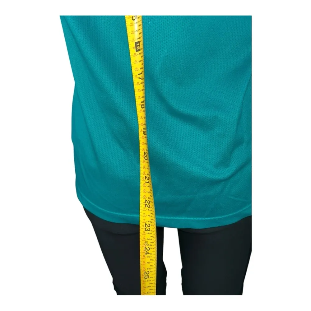 NIKE Running Dri-fit Dry Miler Mesh Athletic Top "Turbo Green" [Teal] size M - Image 6