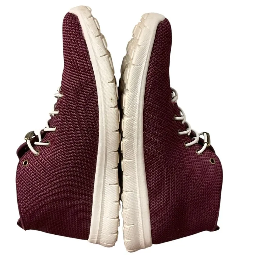 Zee Alexis Kerrigan Women's Red Burgundy‎ High Top Bungee Lace Sneakers Size 7 - Image 10