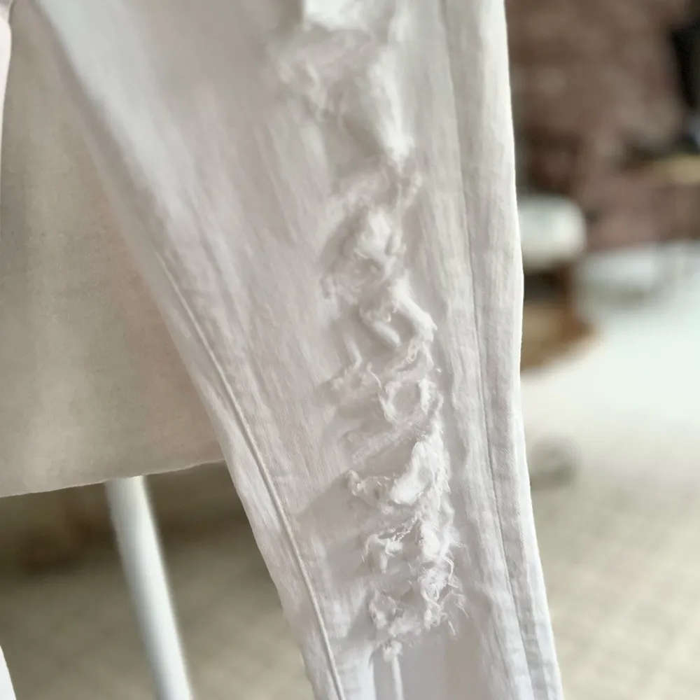 Frame Le Skinny de Jeanne Jeans Distressed Ankle 25 Midrise Skinny Stretch Chic - Image 11