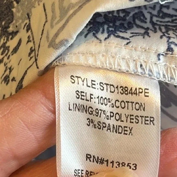 Sugar Lips Cutesy Flirty Blue White Etching Mini Dress Ruffle Hem New - Image 14