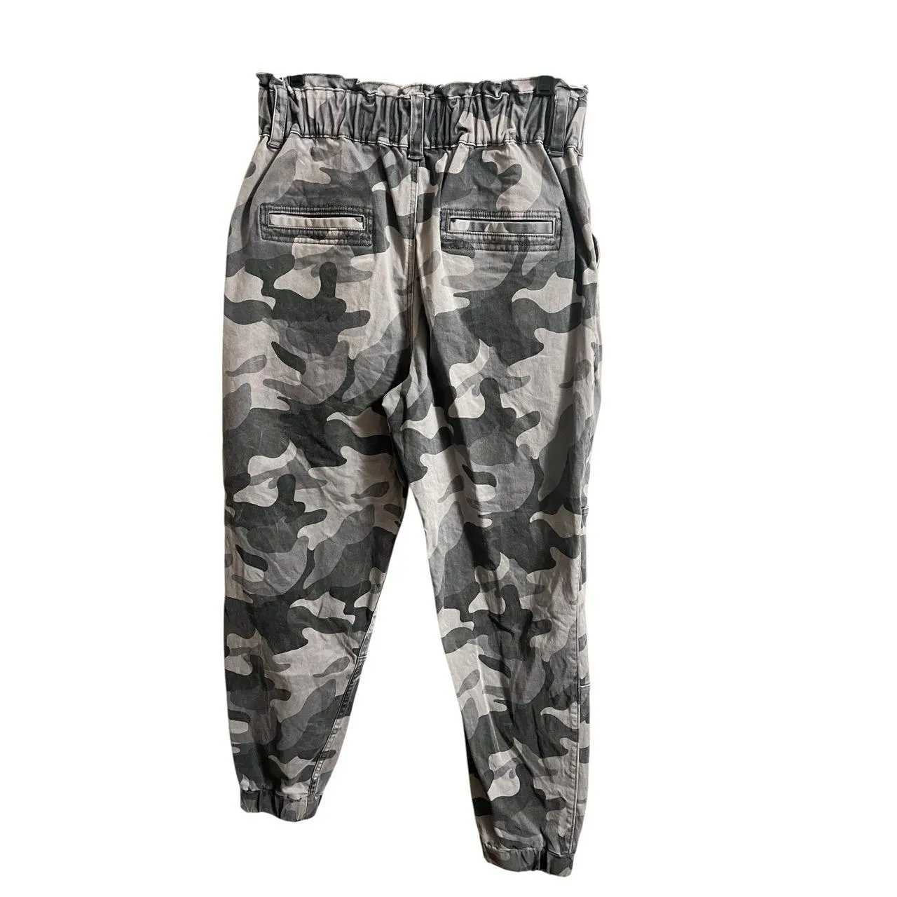 Hollister Jogger Pants Womens Large Gray Camo Ultra High-Rise Tapered - Image 3