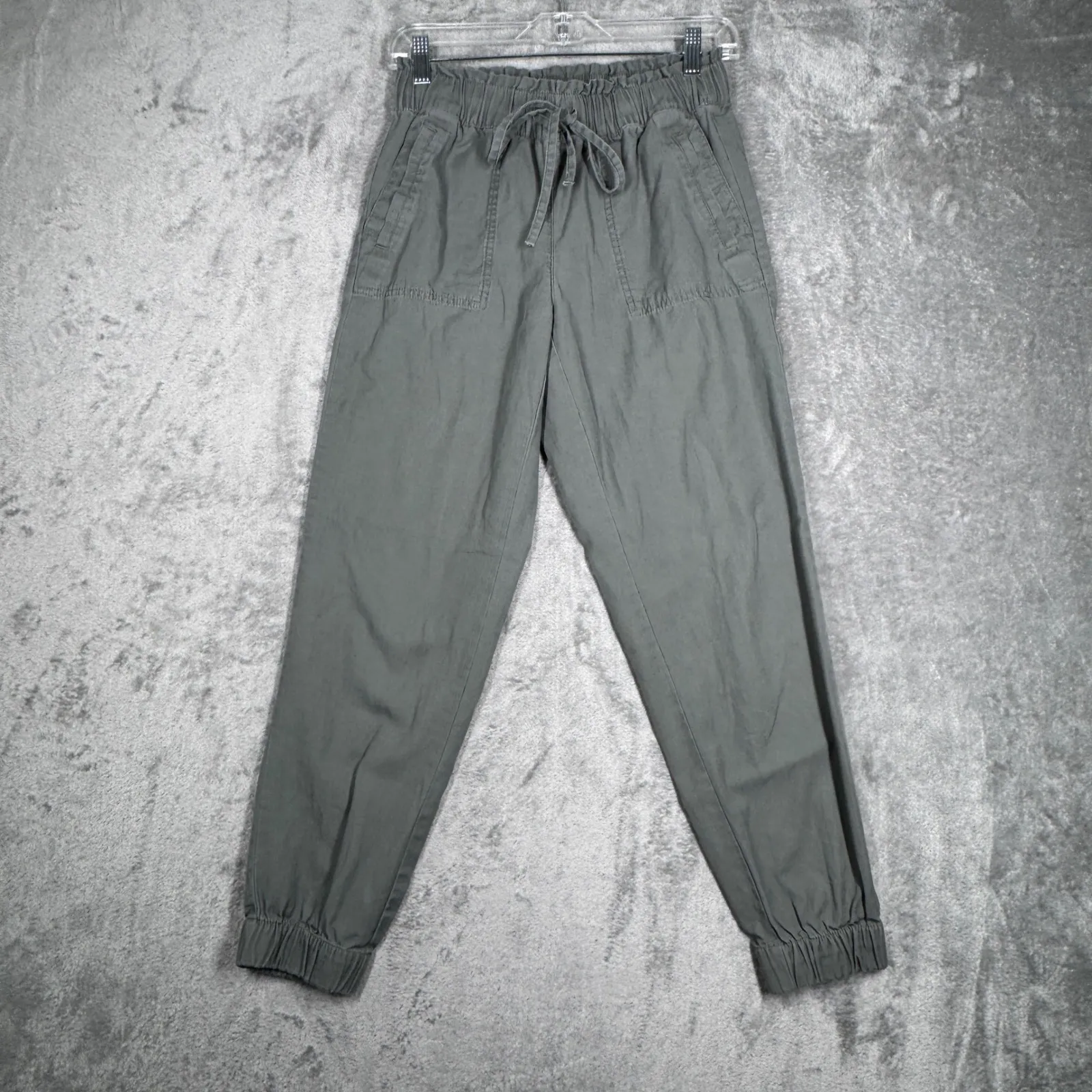 LOFT Pants Green Jogger Tencel Blend Drawstring Casual Neutral‎ Minimalist XS - Image 2