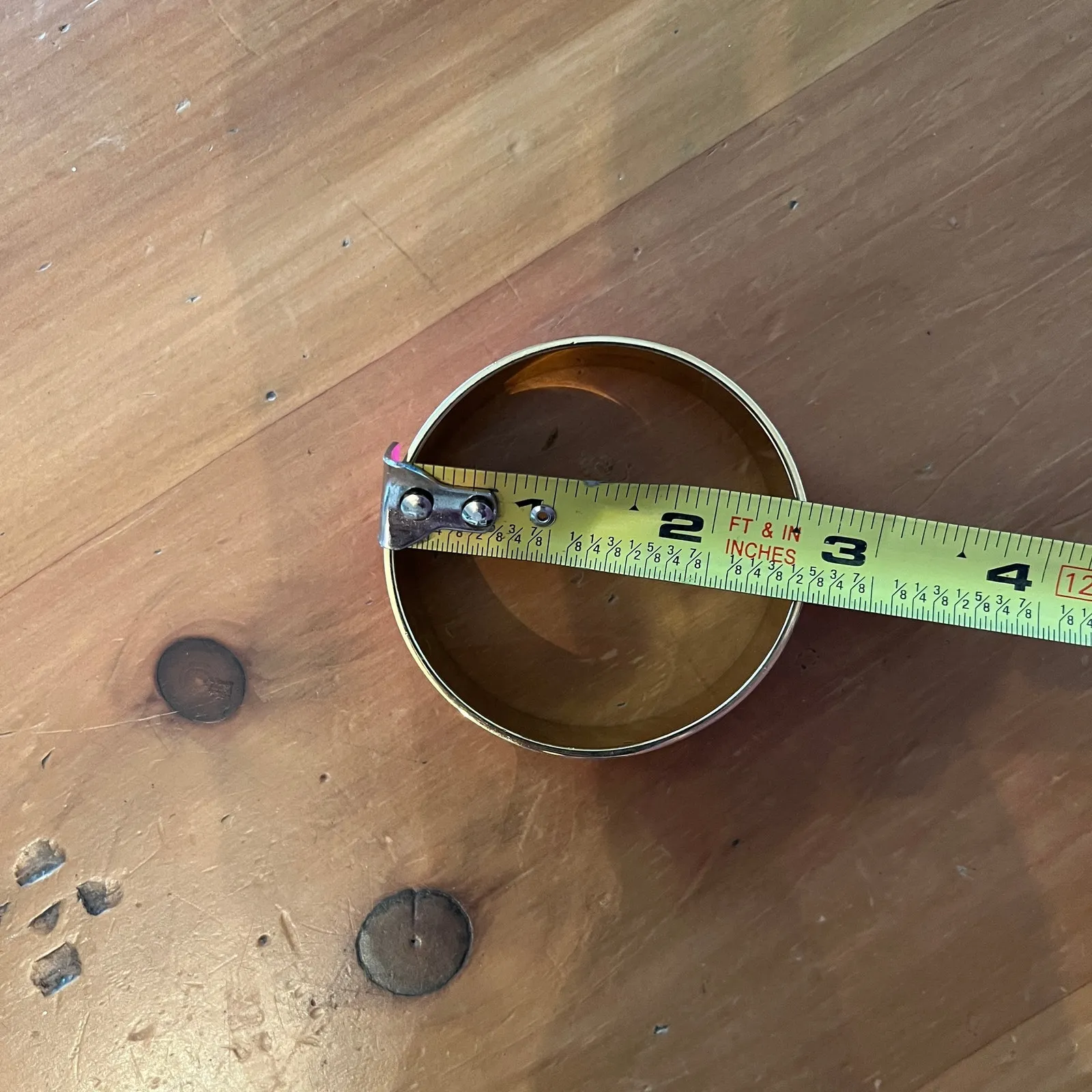 J.Crew Enamel Bangle Bracelet Gold Metal Women Pink One Size - Image 5