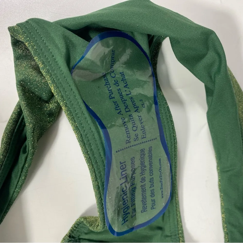 Zimmermann Halliday Metallic Chain Strap Two Piece Swimsuit Forest Green 8 NWT - Image 8