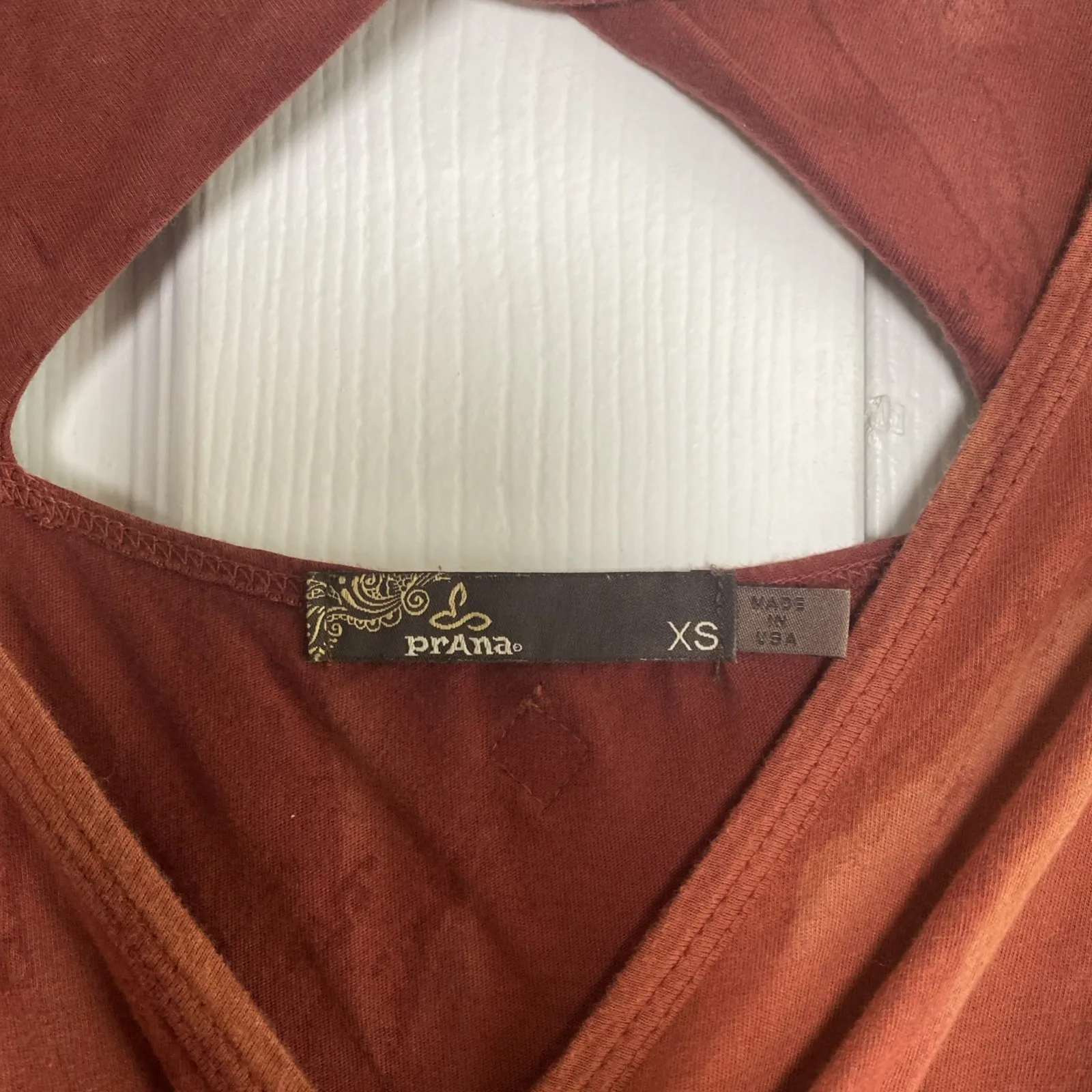 Prana Womens XS Orange Babydoll Dress Outdoor Comfort - Image 4