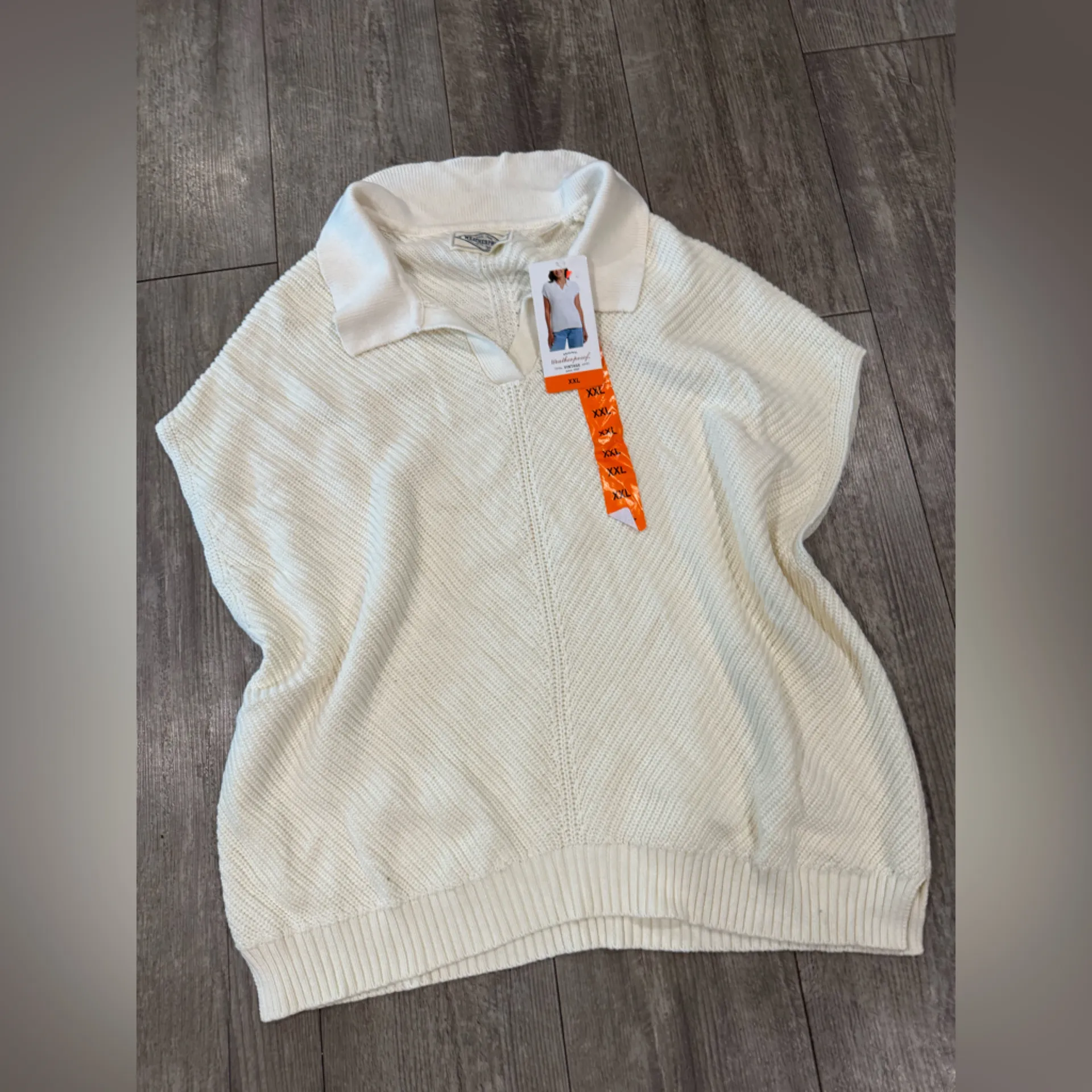 Weatherproof Vintage Cream Knit sleeves Sweater XXL - Image 8