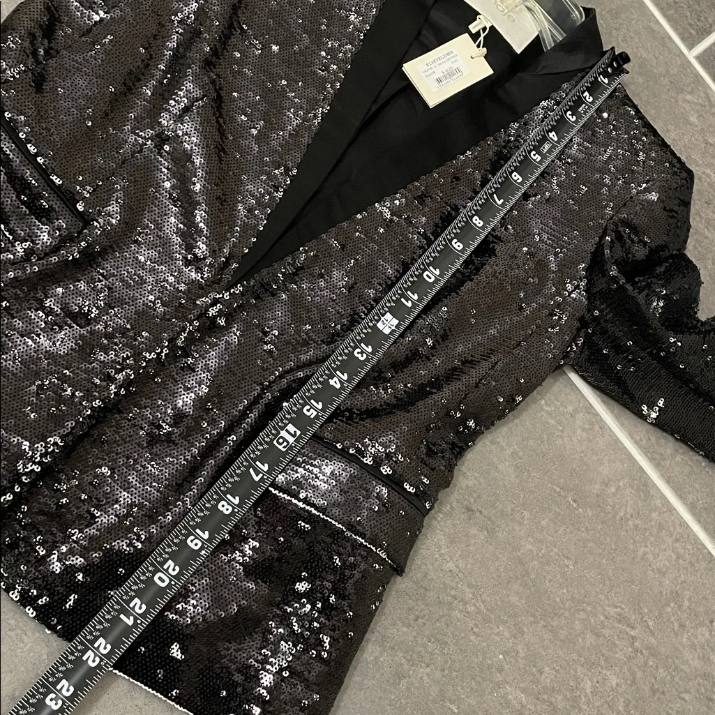 Maje Eyeliner Sequined Blazer size 36/Small - Image 8