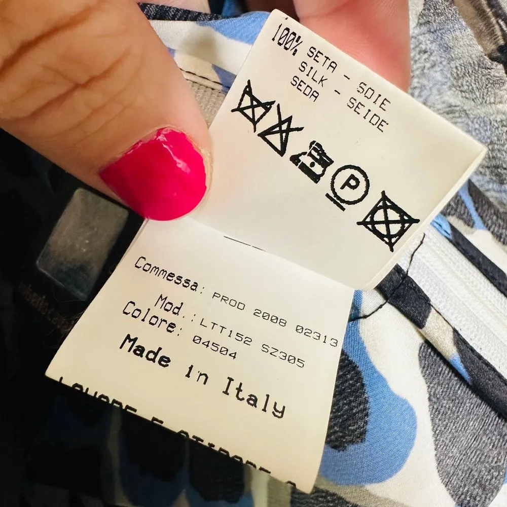 NEW Roberto Cavalli Ruffle tired Leopard Cheetah Silk Mini Dress Size 42 - Image 7