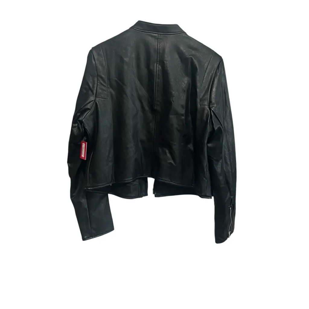 Spanx Leather-Like Moto Jacket, New with Tags, Black - Image 3