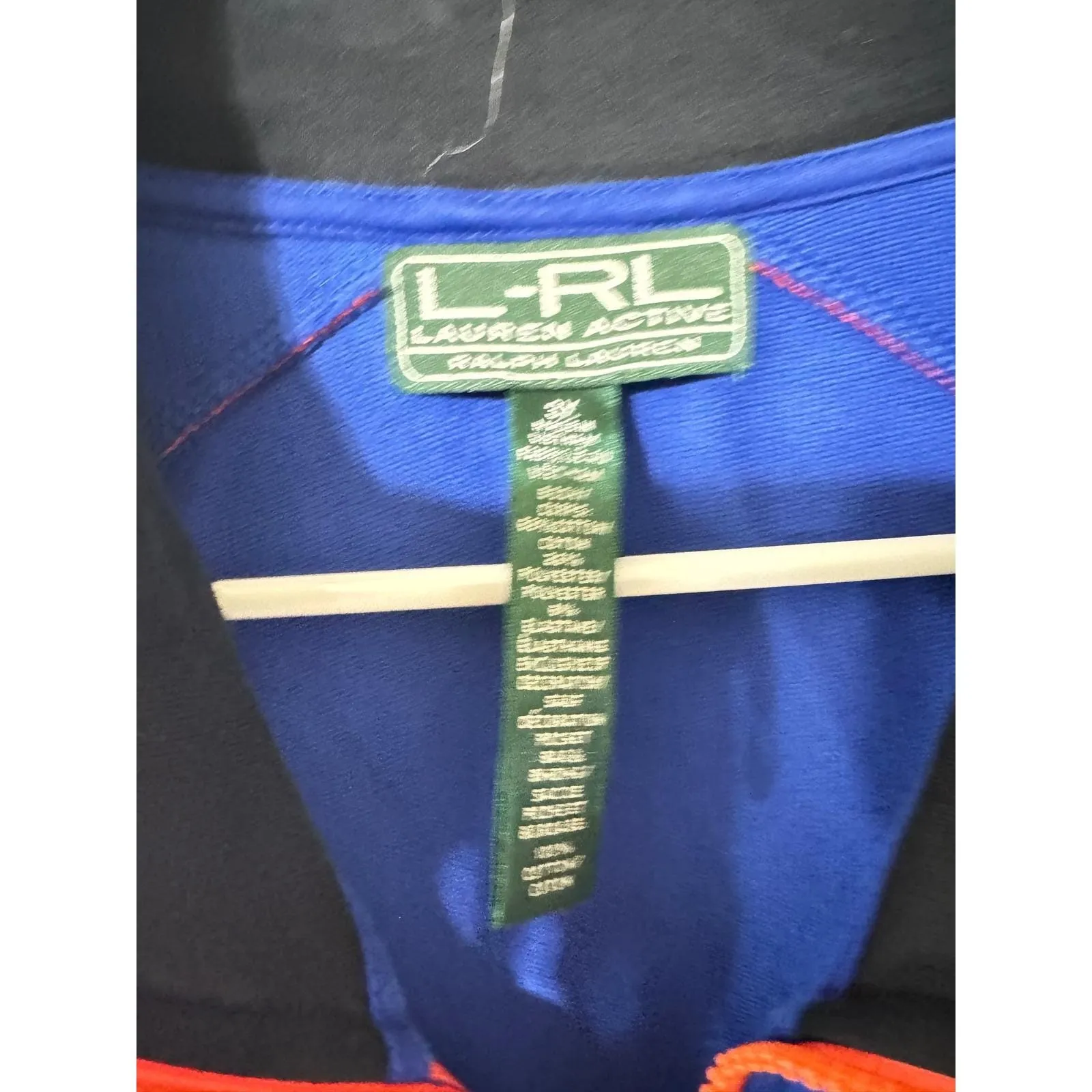 Y2K LRL Ralph Lauren Active Track Jacket Blue Orange Gray FullZip Athleisure 3XL Size undefined - Image 4