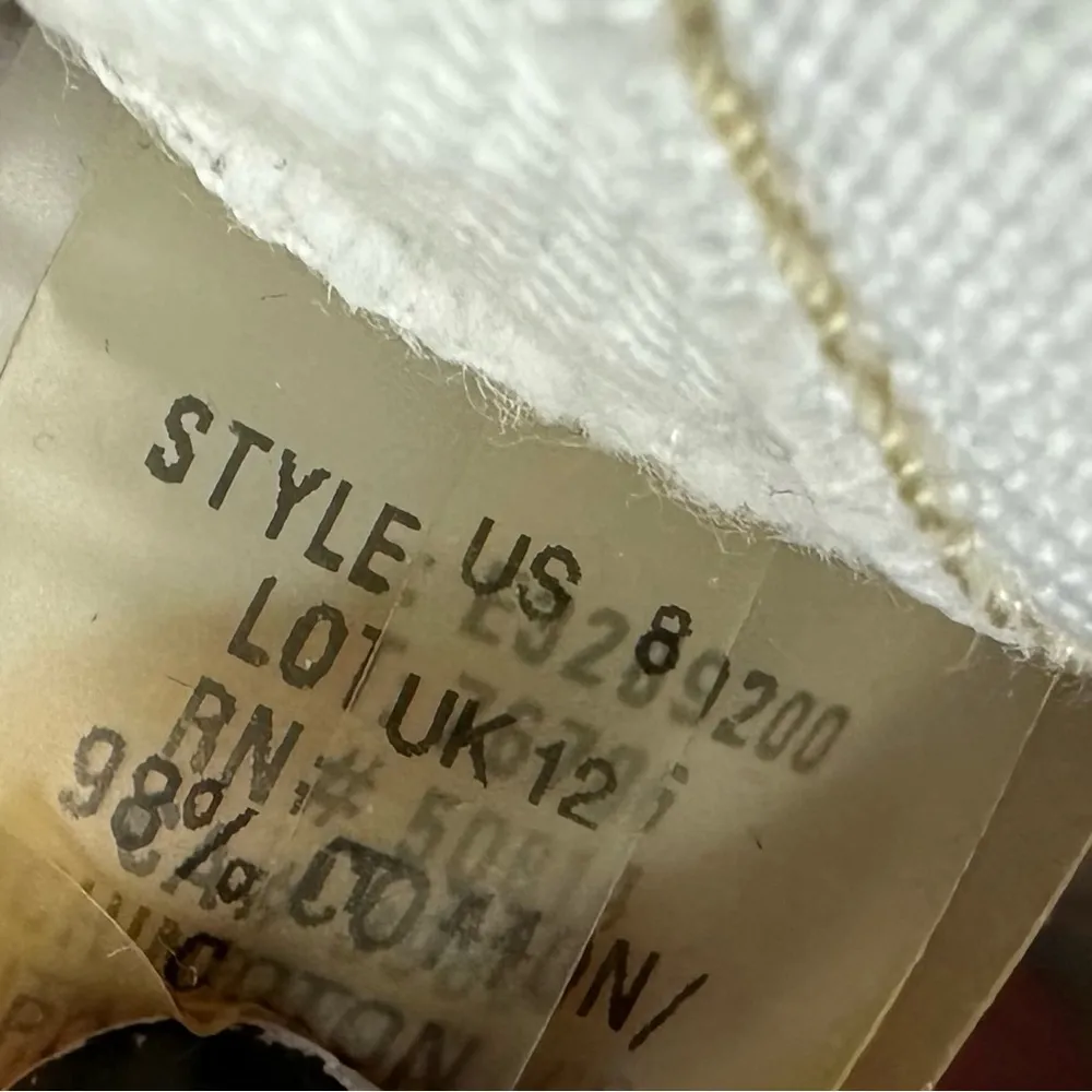 Adena Straight Low Rise Jeans Women’s 8 White - Image 10