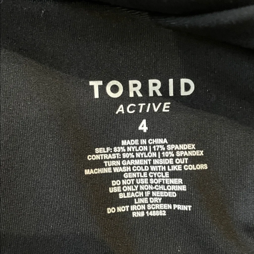 Torrid Active Floral Skull Sport Bra Size 4 - Image 11