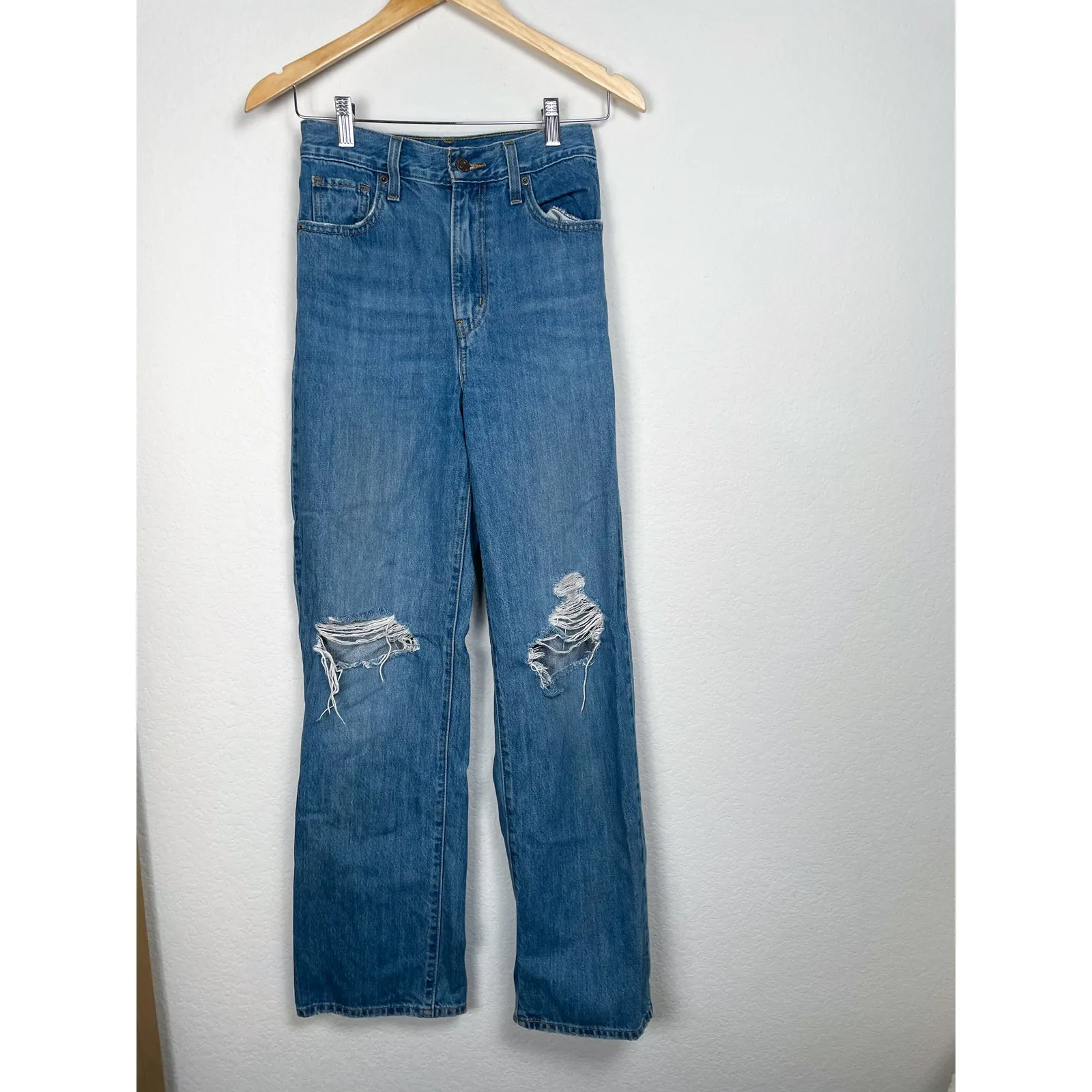 LEVI'S High Waisted Straight Leg Jeans - Image 2