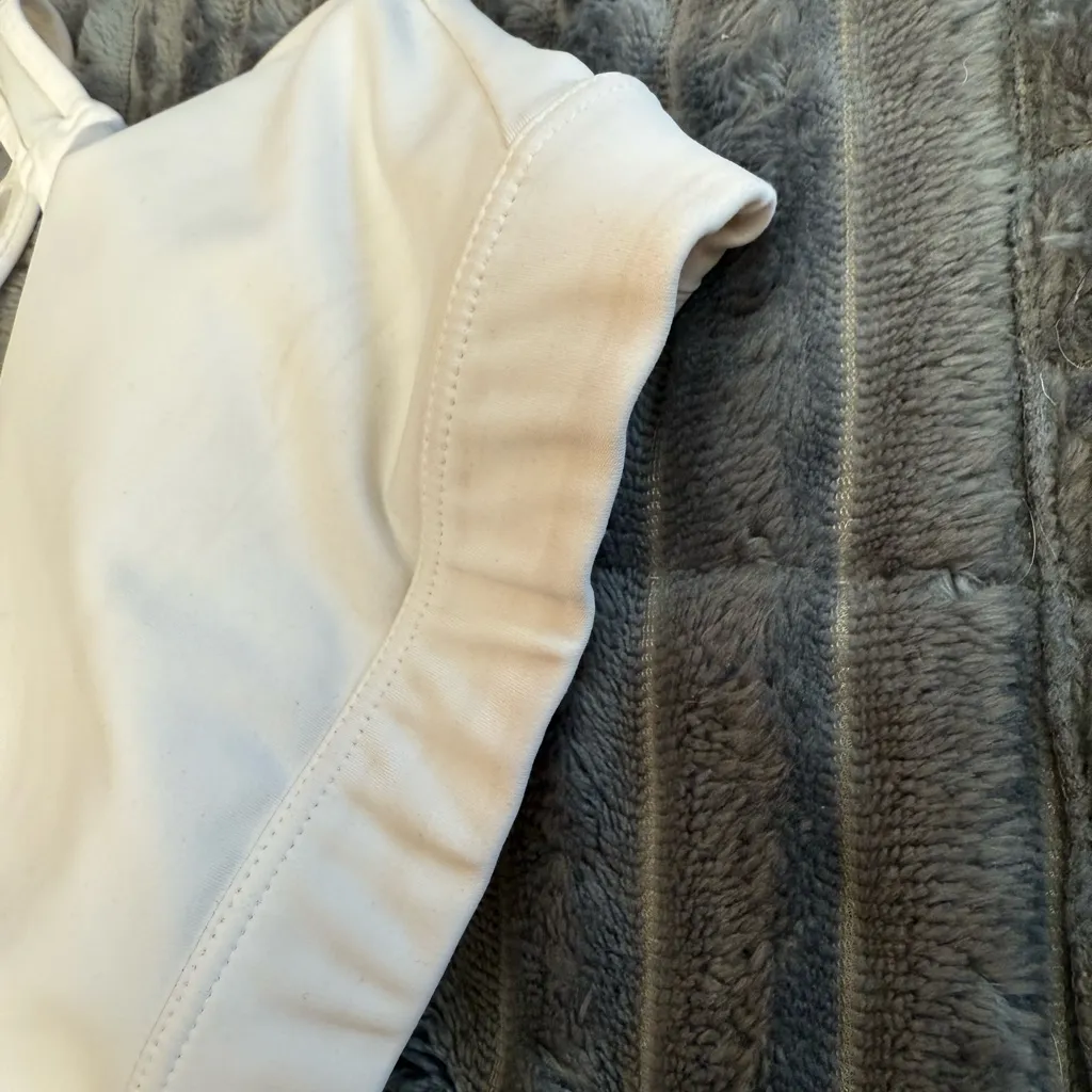 Lot of 4 Sports Bras All in Motion Athleta White Olive Green Tan Size Medium - Image 11