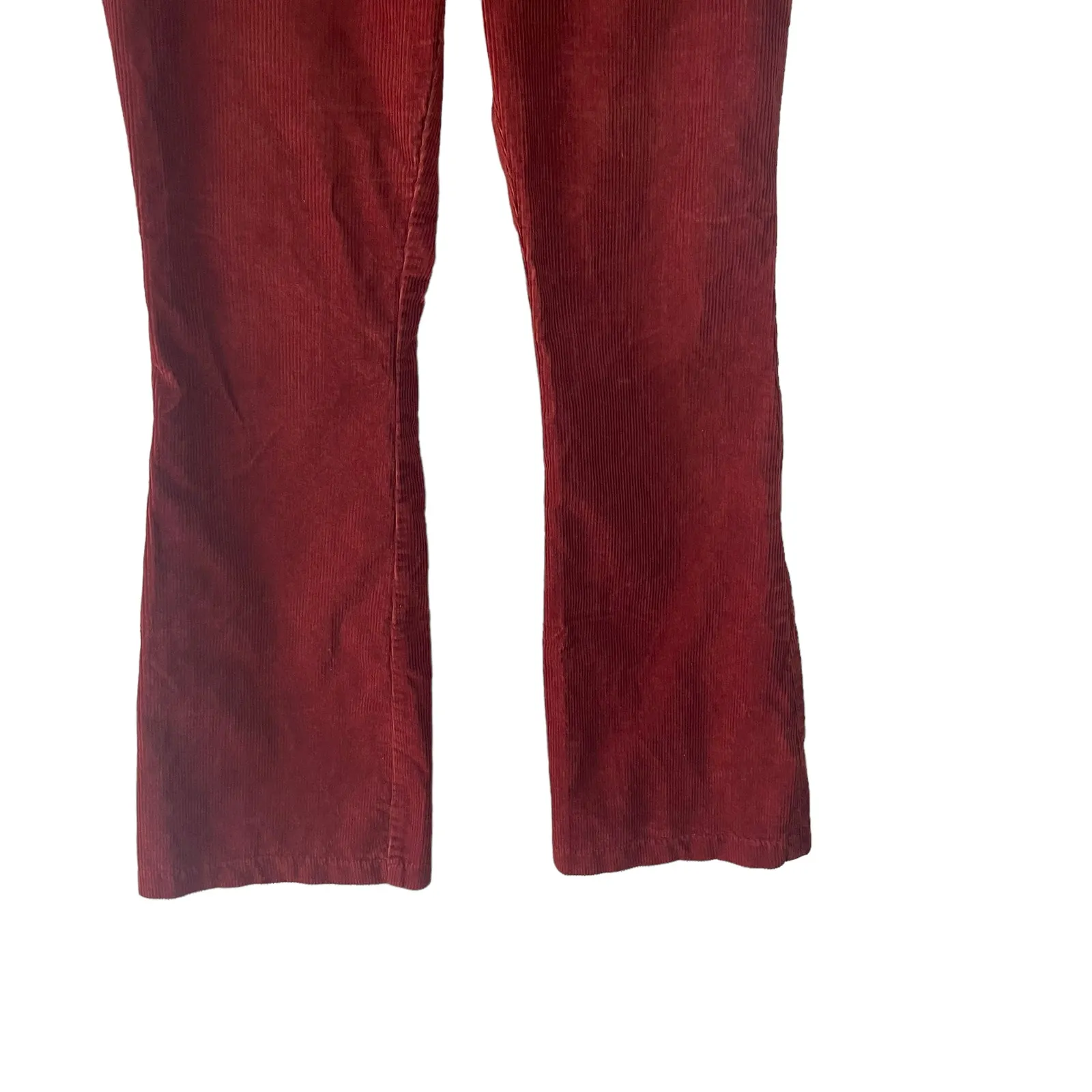Boden‎ Women's Size 12L Rust Orange Corduroy Bootcut Pants - Image 3