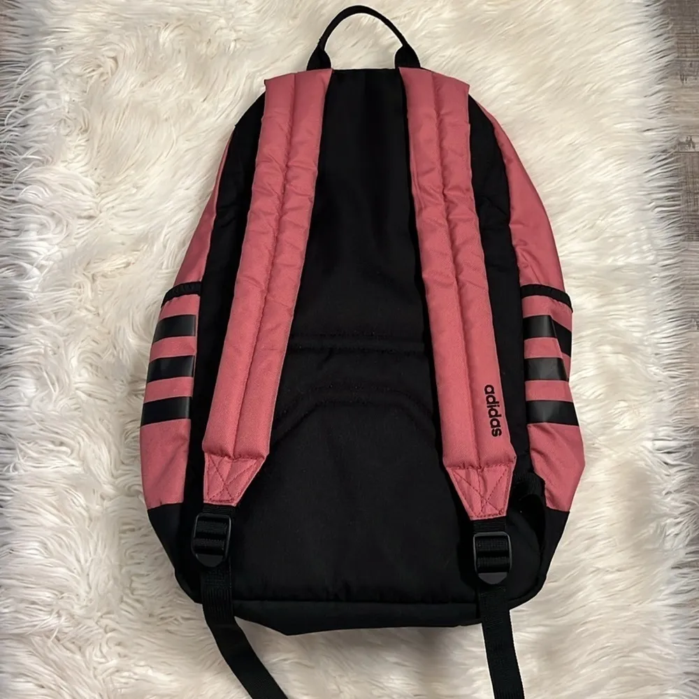 Adidas backpack book bag mauve rose pink - Image 4