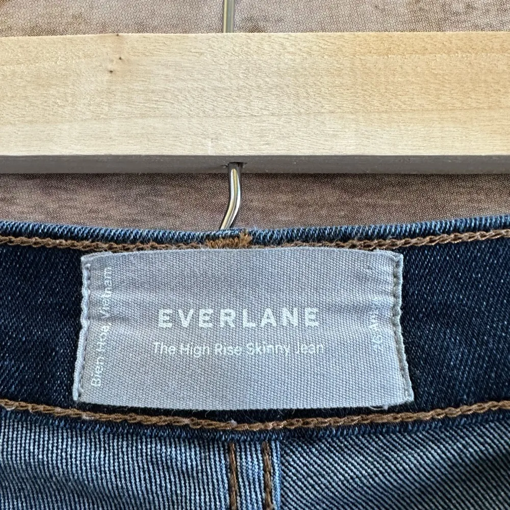 Everlane Dark Wash High Rise Skinny Ankle Jeans Size 26 - Image 2