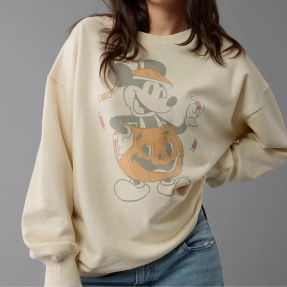 American Eagle x Disney Oversized Halloween Mickey Sweatshirt (Size S) - Image 2