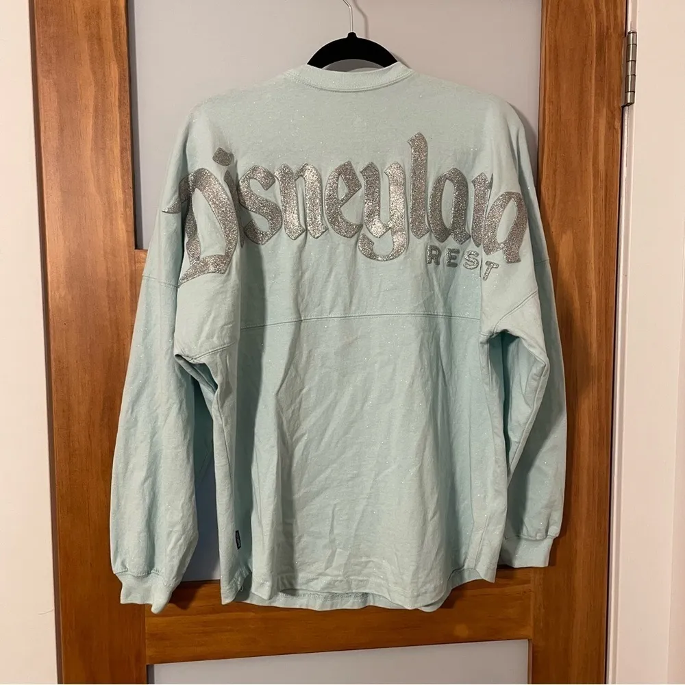 Disneyland Rare Spirit Jersey Arendelle Aqua Silver Sparkle Frozen - Image 3