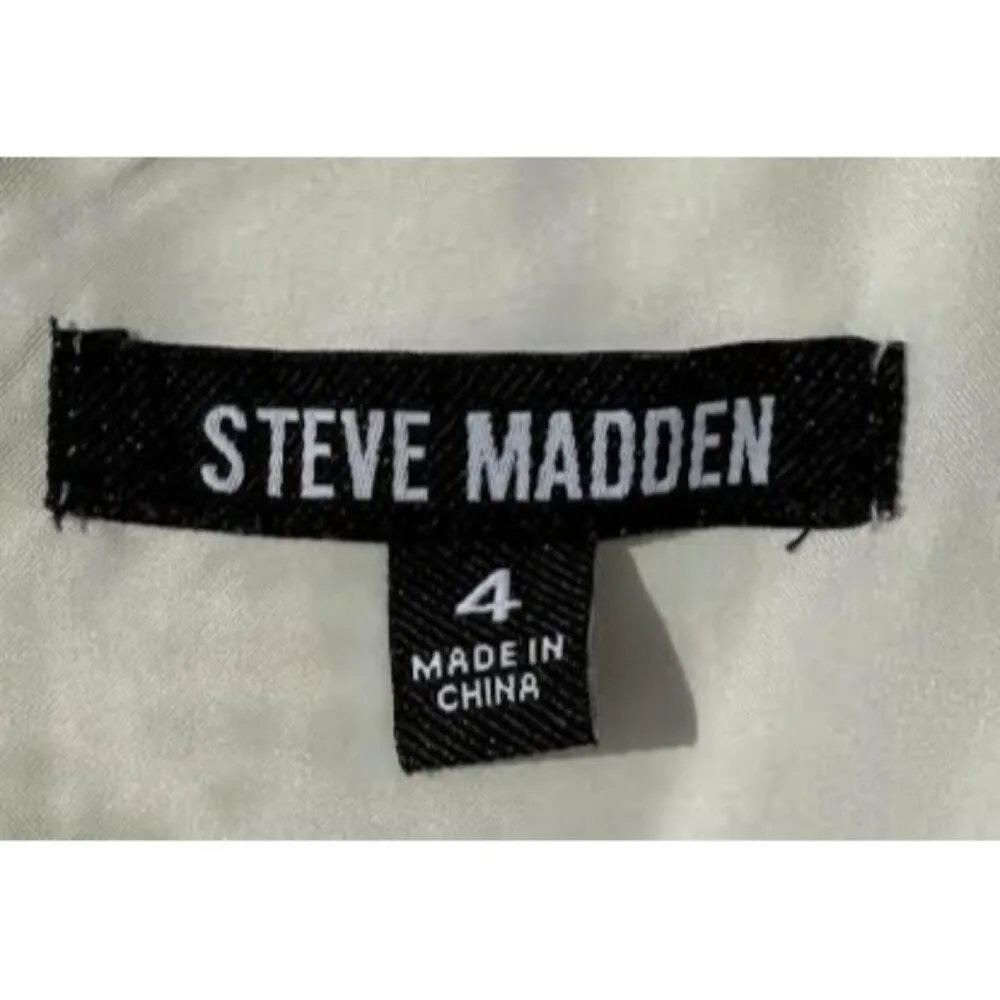 Sierra White Floral Eyelet Steve Madden Mini Dress Size 4 NWT - Image 6