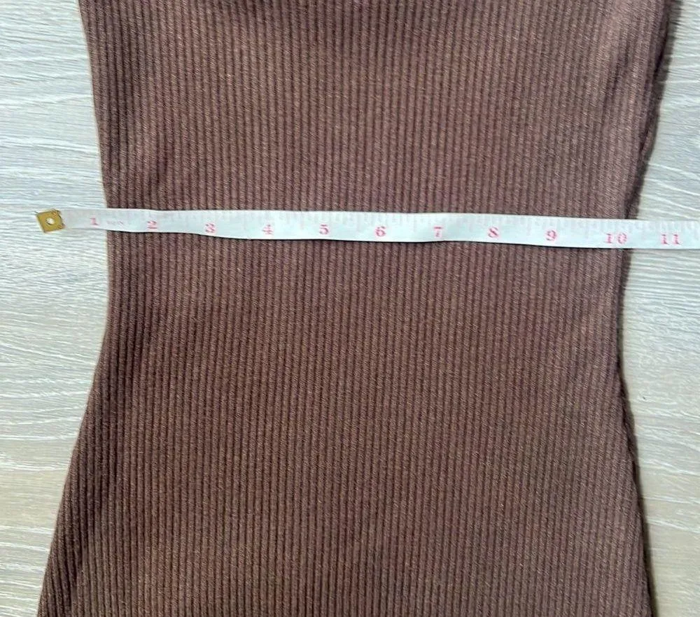 Aritzia Babaton open back ribbed midi dress - Image 10