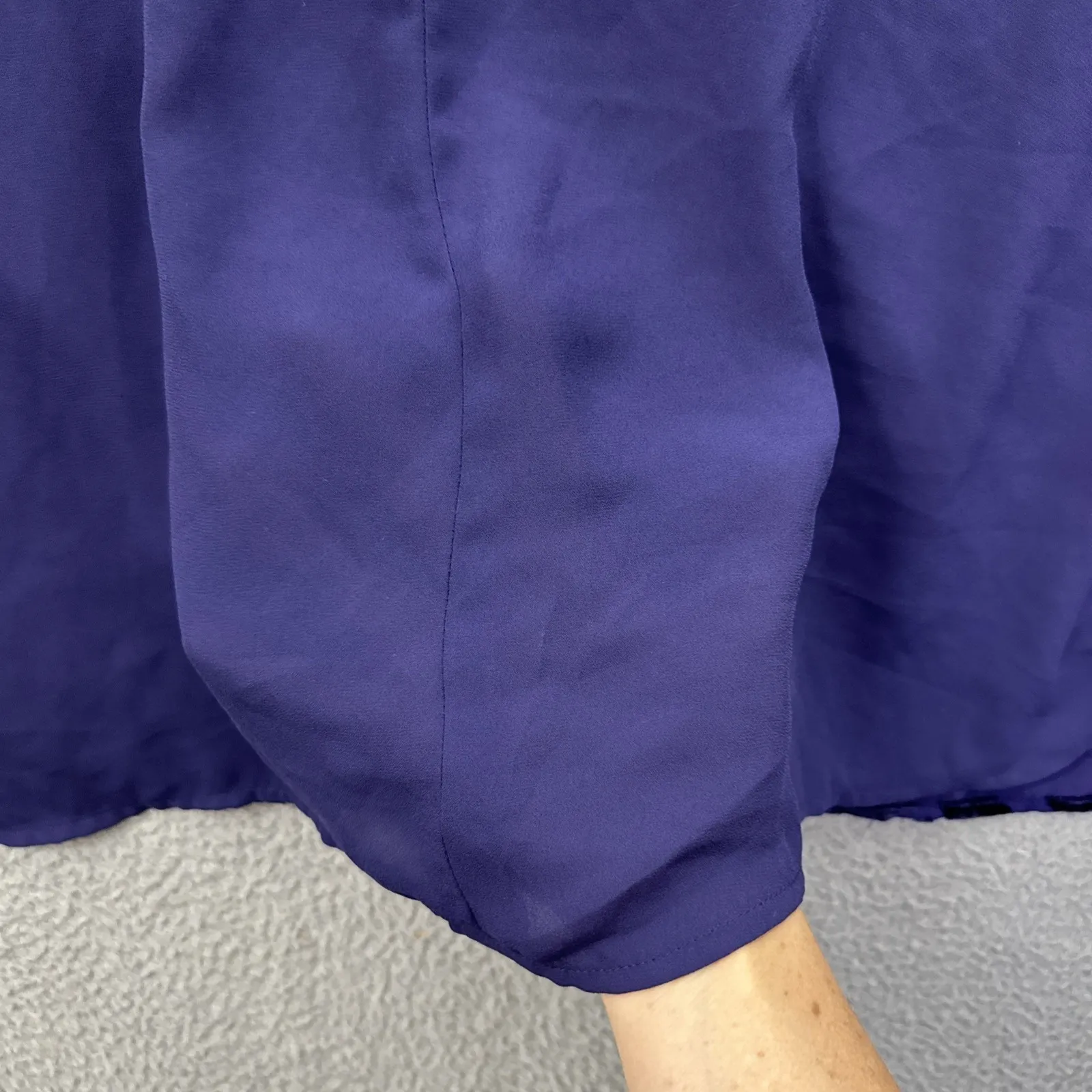 Lane Bryant Sheer Burnout Velvet Top Whimisigoth Gothic Romantic Vamp Size 18/20 - Image 4