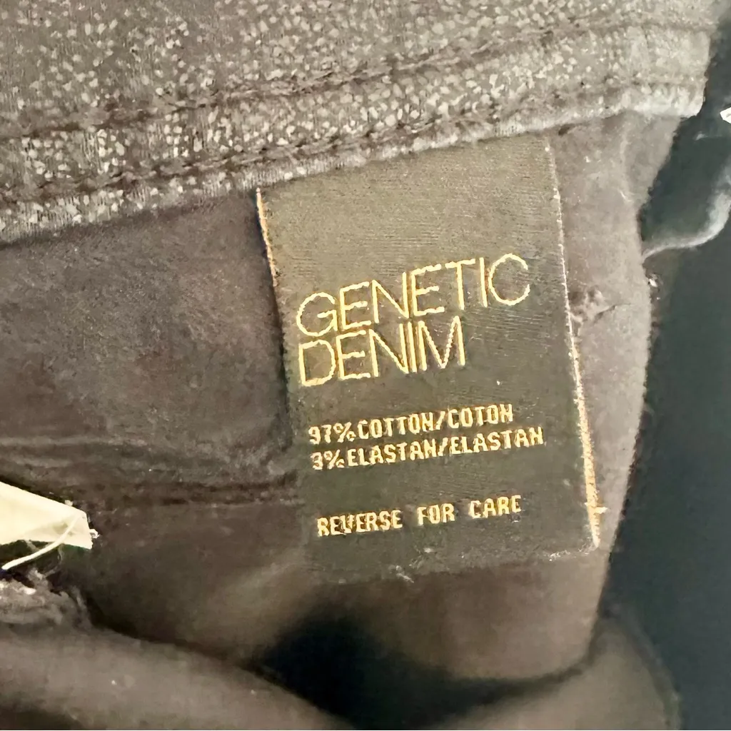 Genetic Denim The Shane Black Metallic Slim Fit Jeans - Size: 26 - Image 5