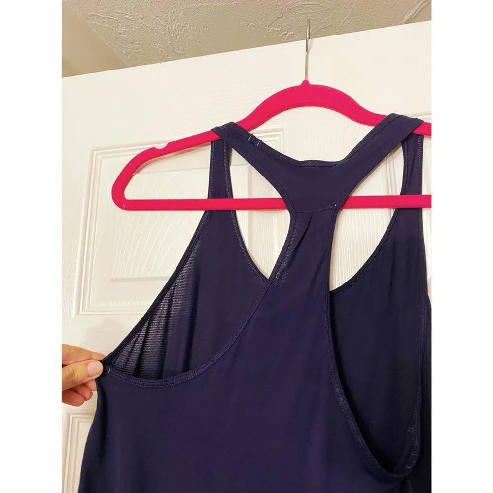 Lululemon Navy Blue 105 F Singlet Scoop-neck Racerback Active Yoga Tank Top 4 - Image 8