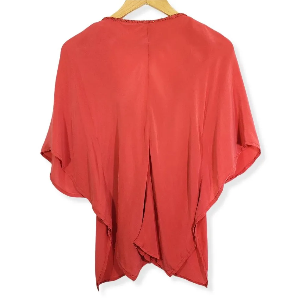 CHELSEA FLOWER Women's XS Coral, Orange V - Image 3