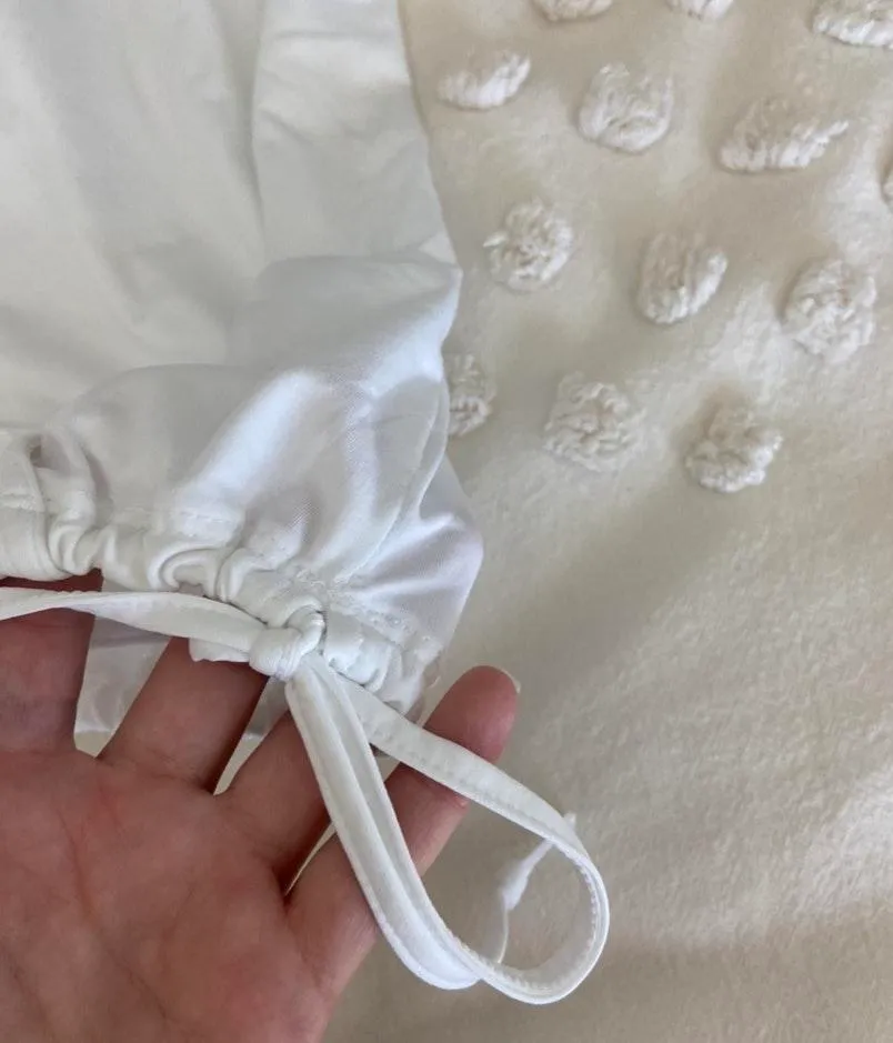 Fabletics White Cross Tank Top - Image 5