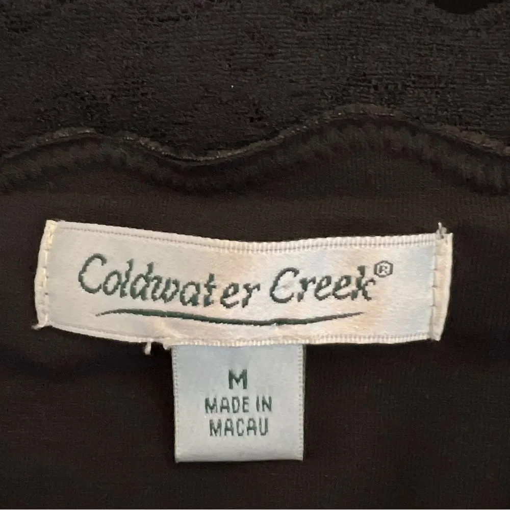 Coldwater Creek Womens Y2K Velvet Camisole Top Size M Fairy Grunge Dark Romantic - Image 6