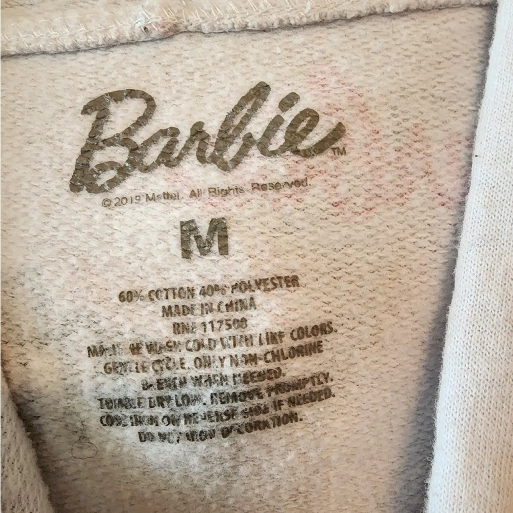 Barbie all over print hoodie size womens medium - Image 3