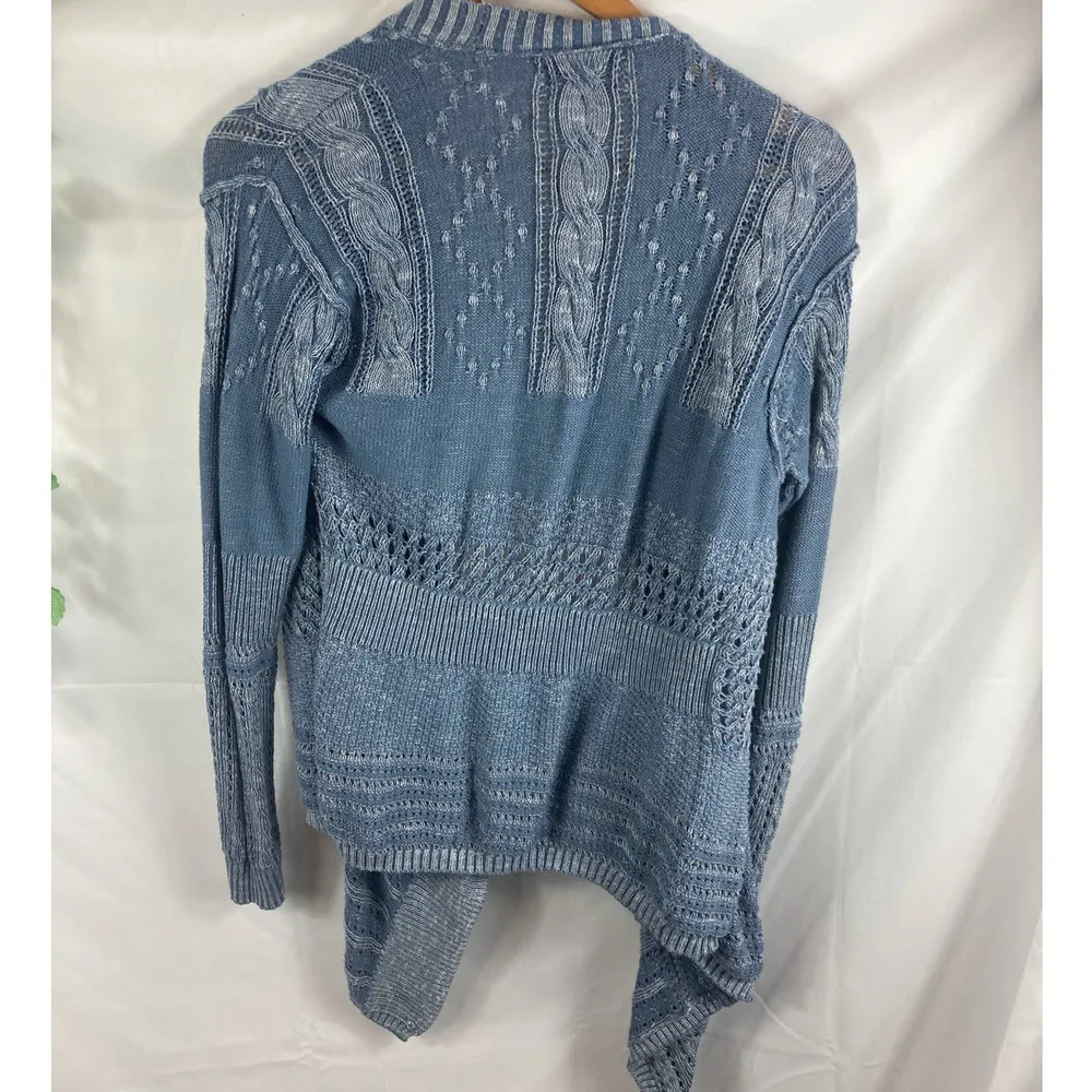 Knox Rose Knit Cardigan Waterfall Sweater XS - Image 4