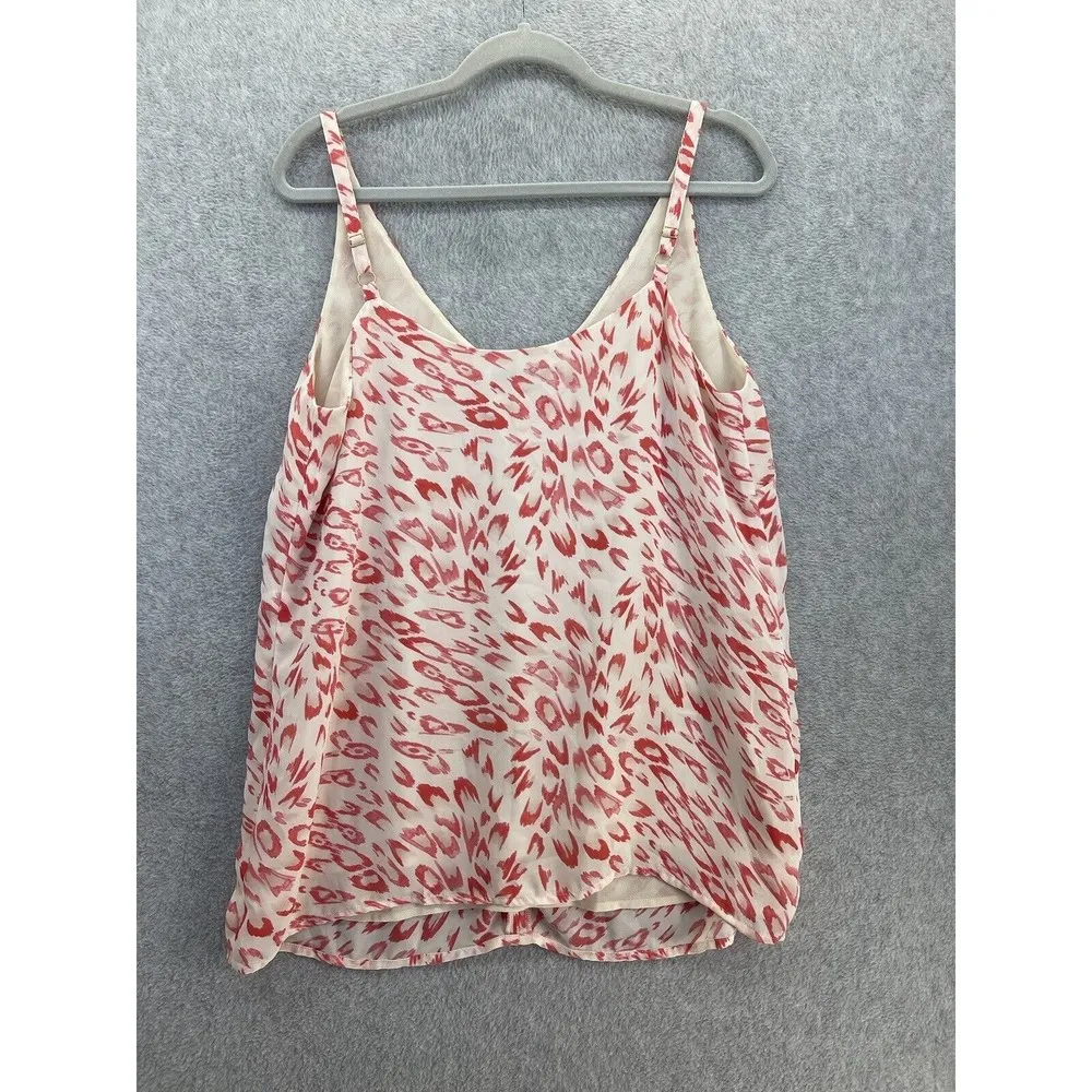 CAbi Women's Blouse Sleeveless Animal Print Size Medium Pink Lined - Image 8