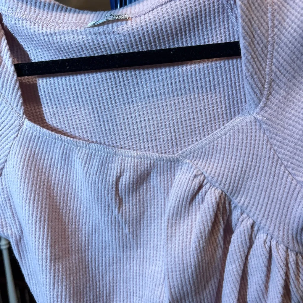 Free People on a Cloud Plush Pink Bell Sleeve - Image 12