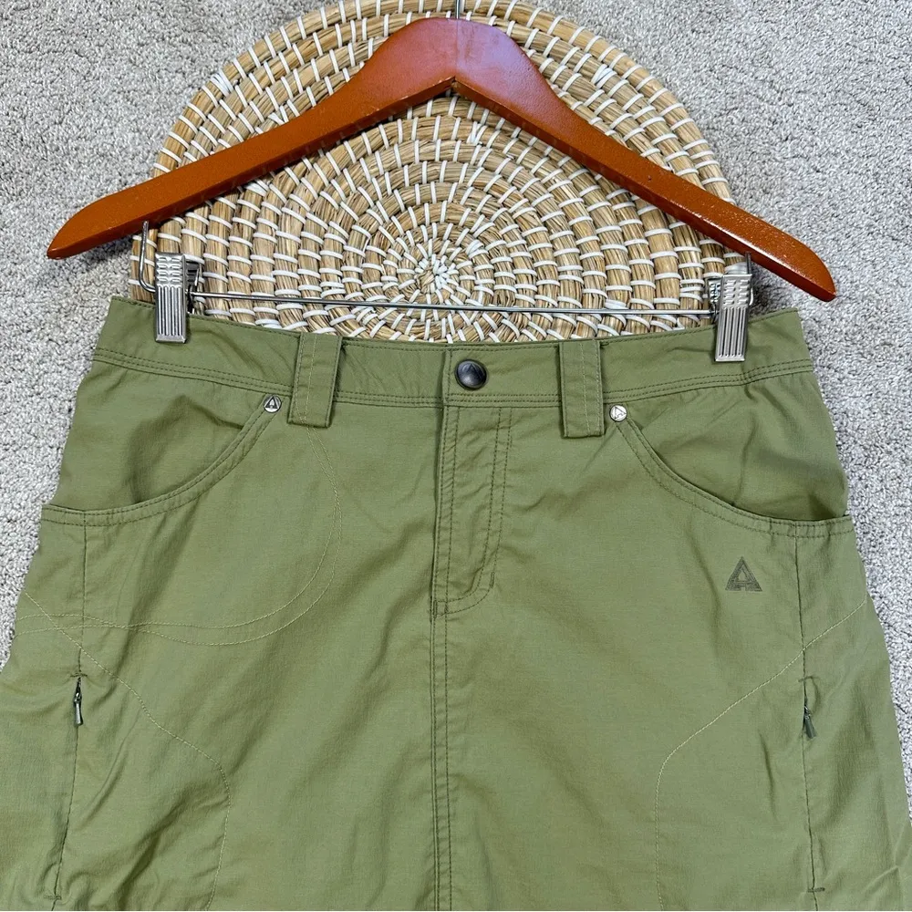 Ascend Women’s Mini Skirt Skorts Lined Outdoor Camping in Green Size 4 - Image 2