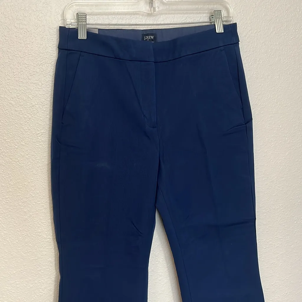 JCrew Factory Kelsey Cropped Flare Pant Antique Navy Size 8 NWT Blue - Image 7