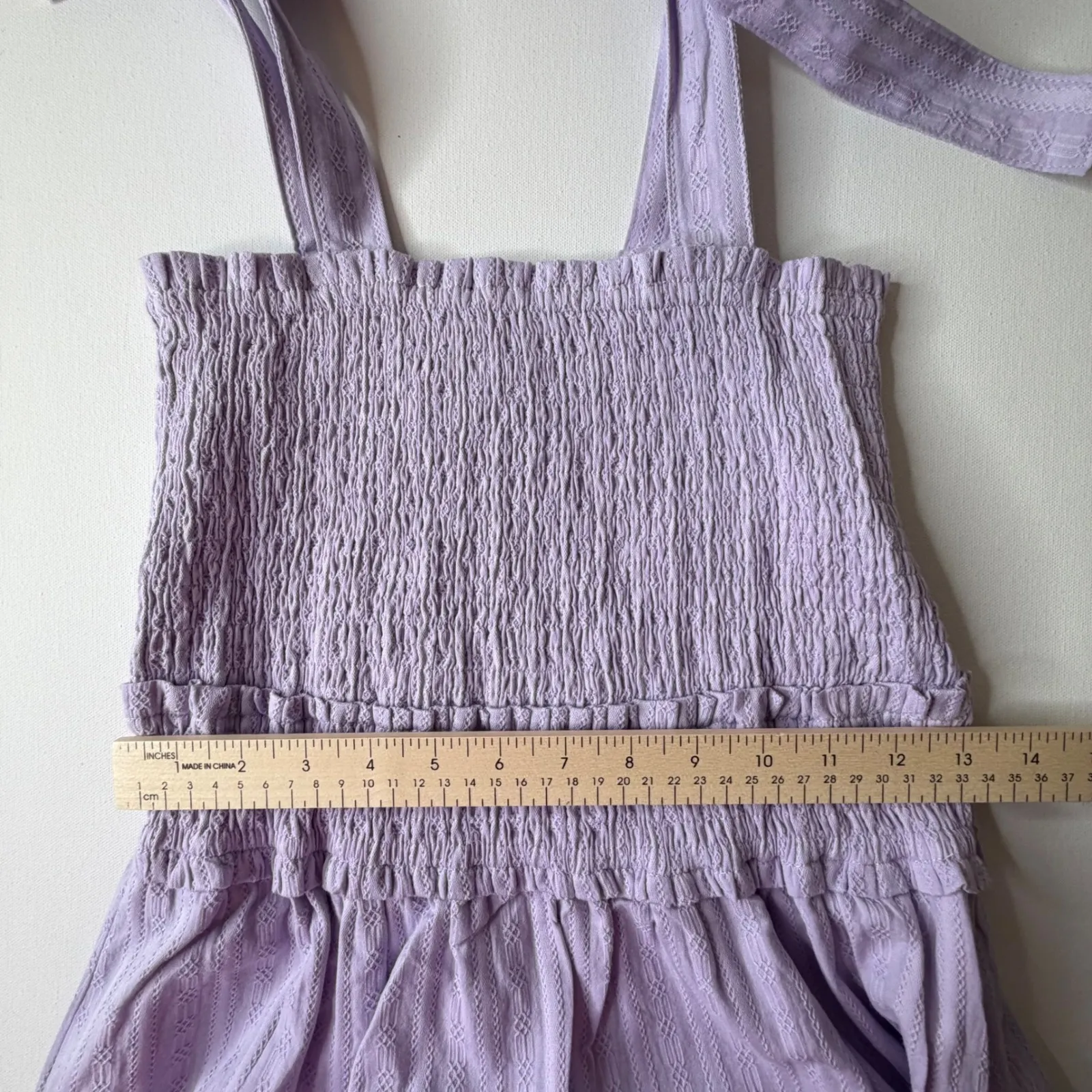 NWT Lost + Wander Angel in Disguise Maxi Dress Size XS Lavender Smocked Cottage - Image 9